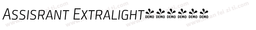 Assisrant Extralight字体转换